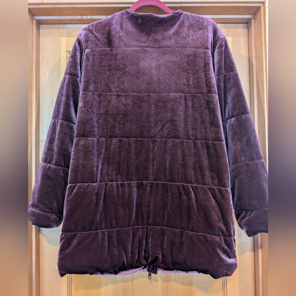 Who What Wear Plum Teddy Jacket - Picture 7 of 9